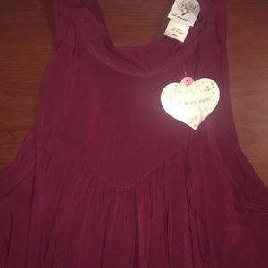 Burgundy tank top
